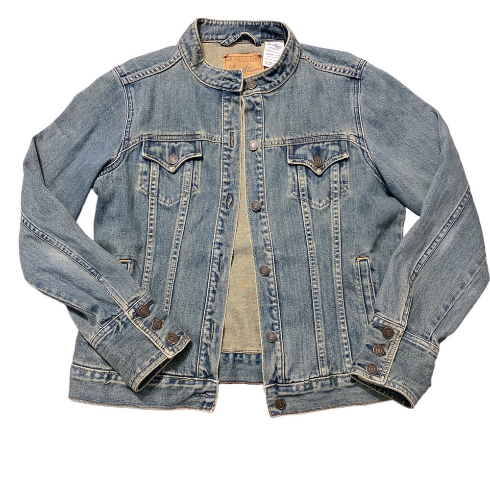 Seriously Amazing LEVI’S Slim Cropped Denim Jacket, Size Juniors Large